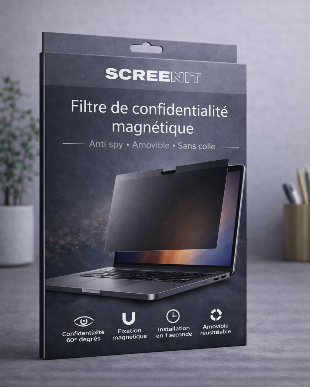 Filtre de confidentialité magnétique - ordinateur