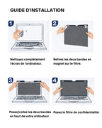 Filtre de confidentialité magnétique - ordinateur